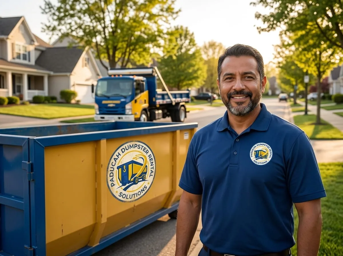 Roll-off dumpster delivered to a property in Barlow, KY Roll-off dumpster delivered to a property in Barlow, KY